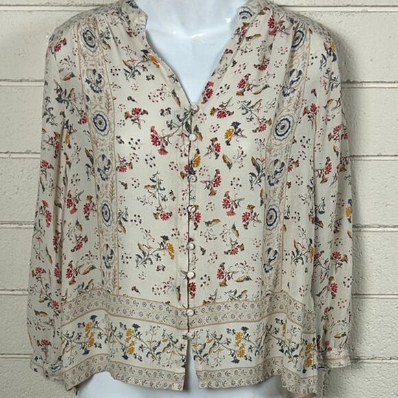 Lucky Brand Boho Blouse size XS - Picture 6 of 8